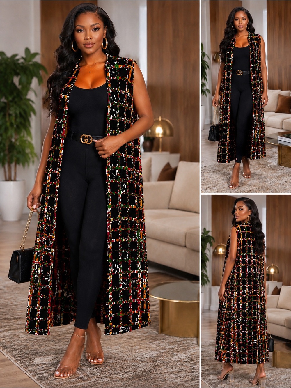 Luxury Handmade Ankara Maxi Duster Dress | Artisan African Wax Print | KKvogues